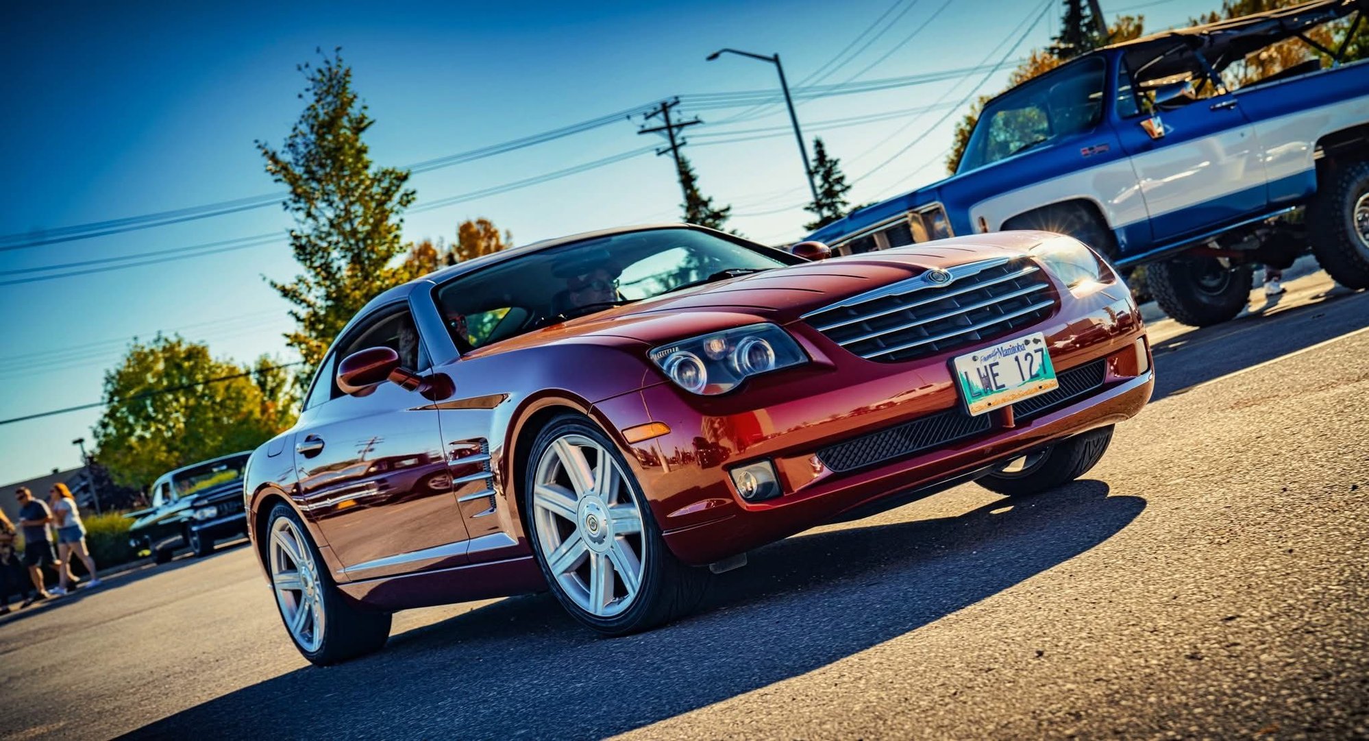 Rolling into the car show