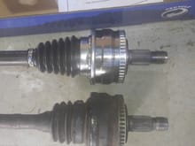 Axle replacement for the rear end