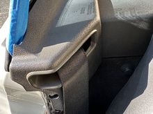 I need the left and right of that plastic piece the seat belt goes through