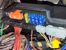 In the SLK230, the yellow fuse is blue, our cars need a 20 amp (Yellow) fuse, there is no other difference in the RCMs between the '320 and '230. 