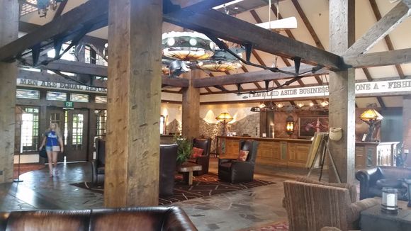 Bald Head Lodge lobby near Branson, MO; owned & operated by by Bass Pro Shops