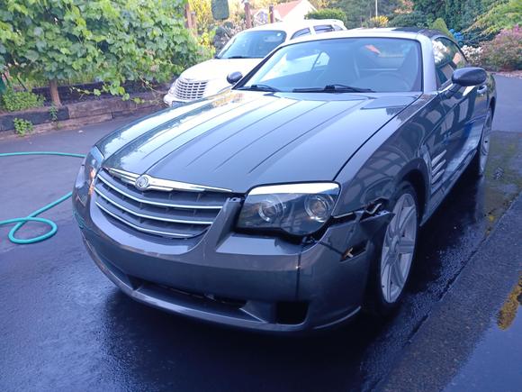 Car after washing it, first day home.