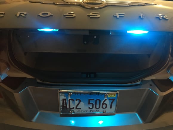 ice blue led license plate lights