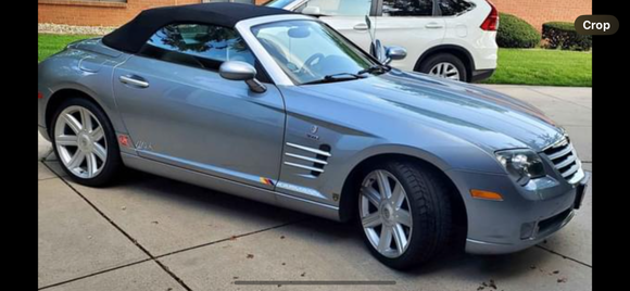 2006 crossfire roadster limited with srt6 plaque on engine. 