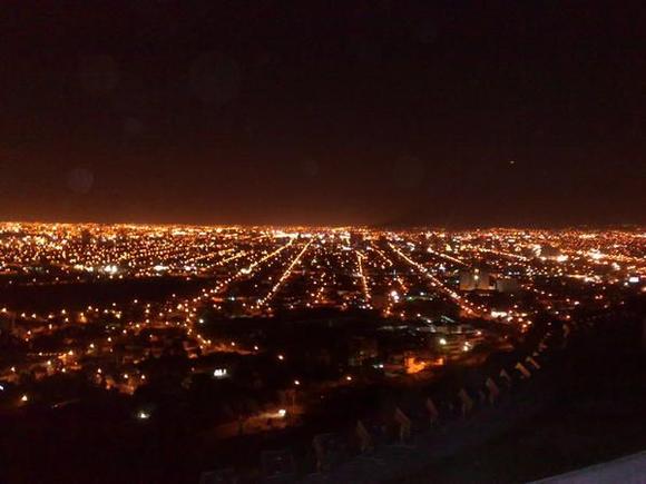 Monterrey at night from el Obispado