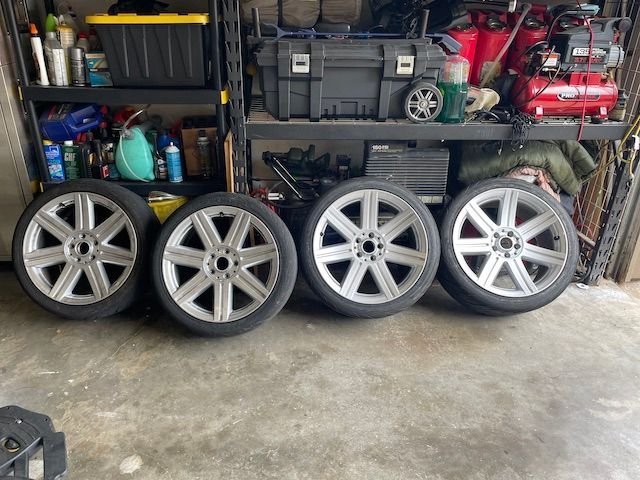 Wheels and Tires/Axles - Like New Condition Stock Chrysler Crossfire Wheels w/Track Tires - Used - 2004 to 2008 Chrysler Crossfire - Allen, TX 75002, United States