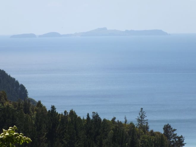 Mataroa Bay with Slipper Island in the background