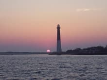 Sunrise over barnegat bay lighthouse