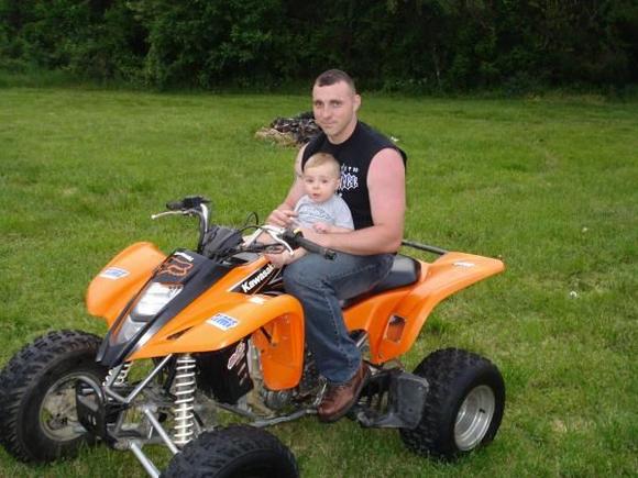 My son and i while i was home on mid tour!!!
