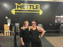 Here she is with Canada’s Strongest Woman.
