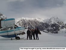 18907Ruth Glacier   plane landing