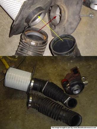 Non and intercooled air filter and turbo tube