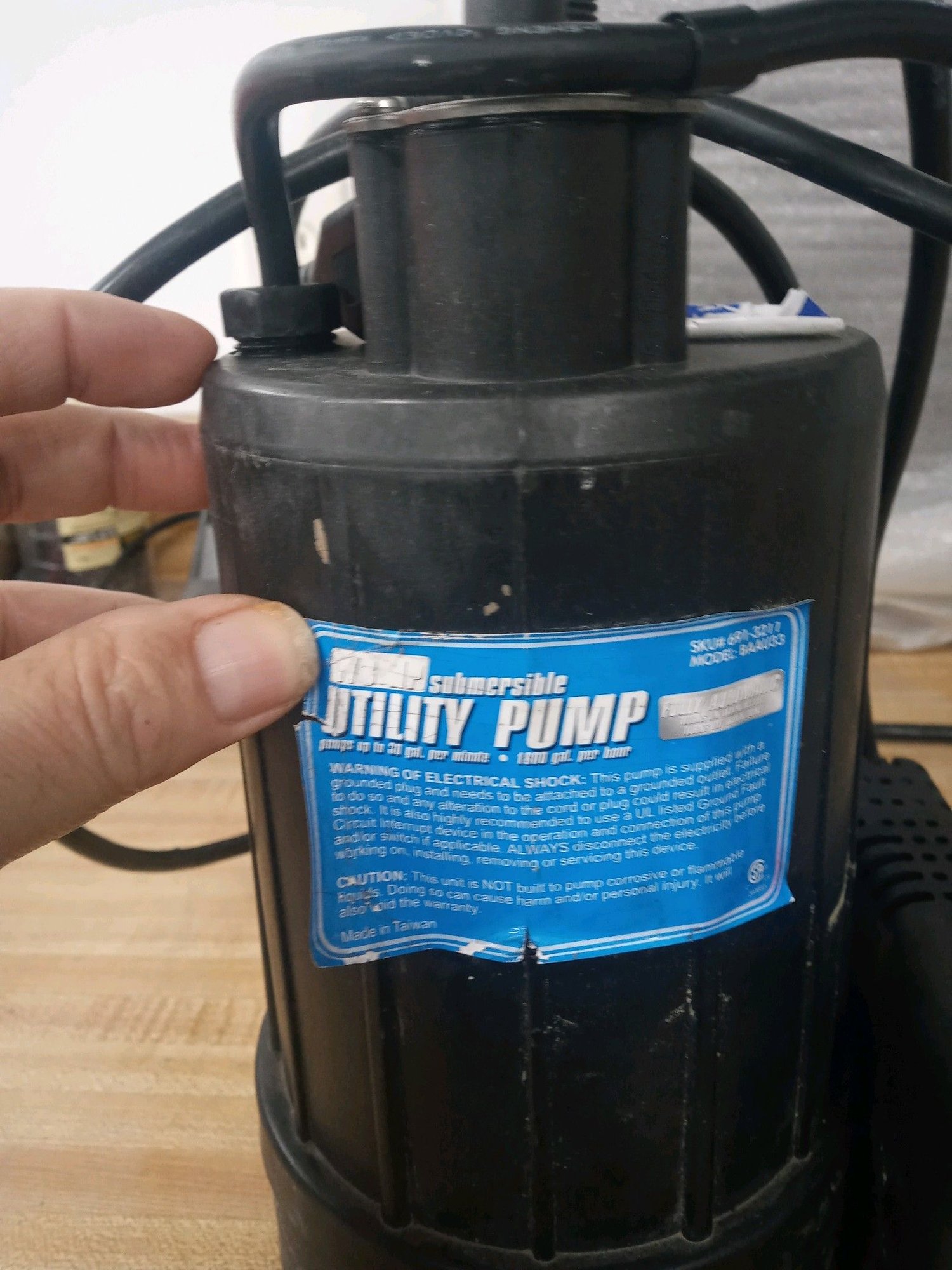 Bypass float switch on submersible Utility Pump Community Forums