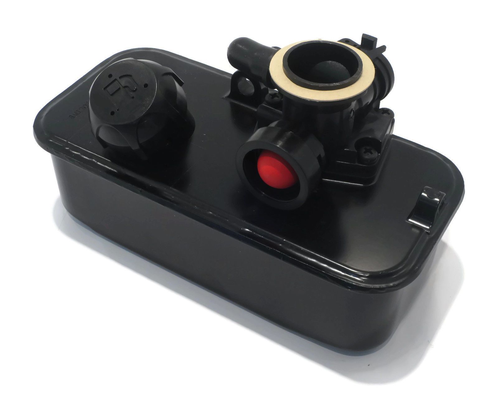 How should I thoroughly clean out gas tank on push mower