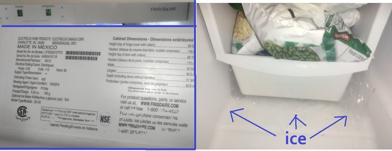 Frigidaire Leaking Water At Bottom, Water Icing Up Bottom of Freezer