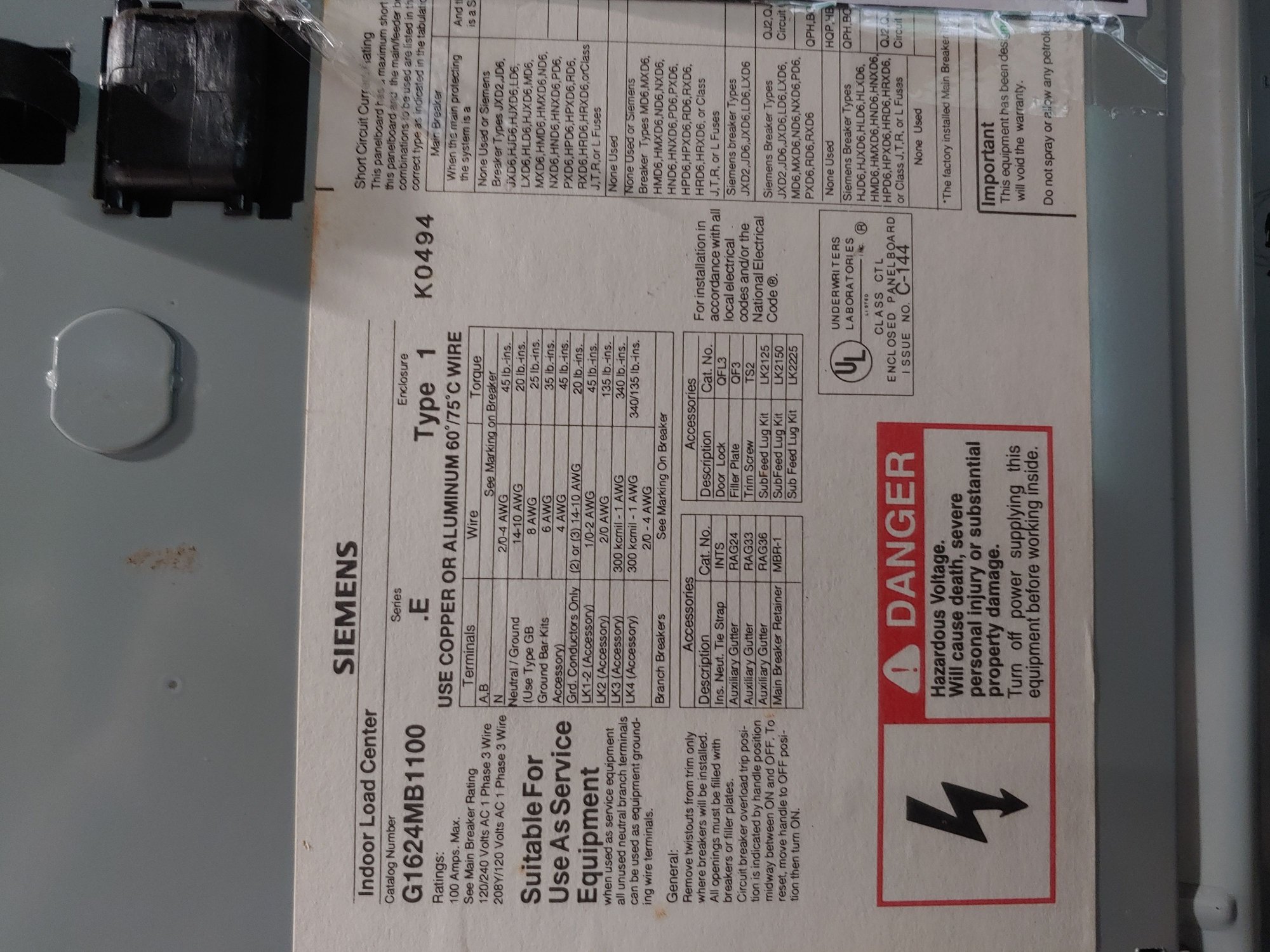 Main breaker arc Community Forums