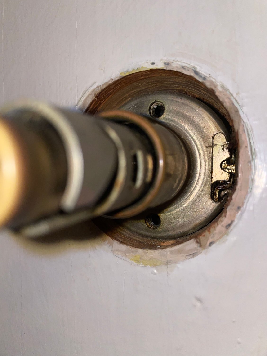 Removal of old Schlage doorknob with lock Community