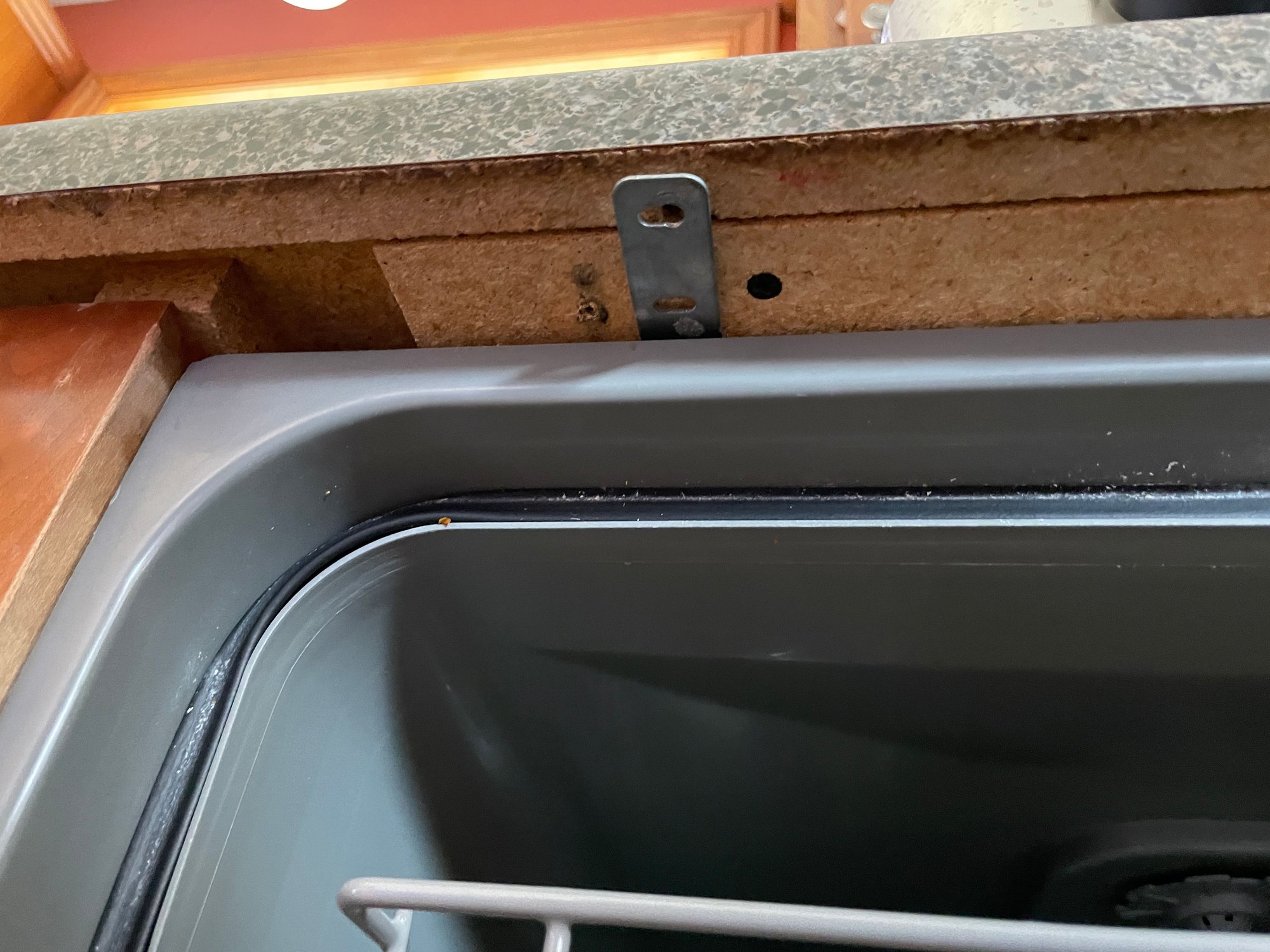Mounting Dishwasher to kitchen countertop Community