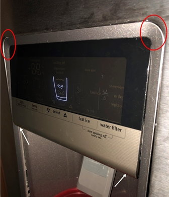 Maytag Refrigerator MFT2574DEM01 - leaking ice dispenser door/flap ...