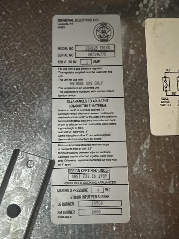 GE Monogram Issues ignitor clicks w/no flame, has gas. Ignitor clicks