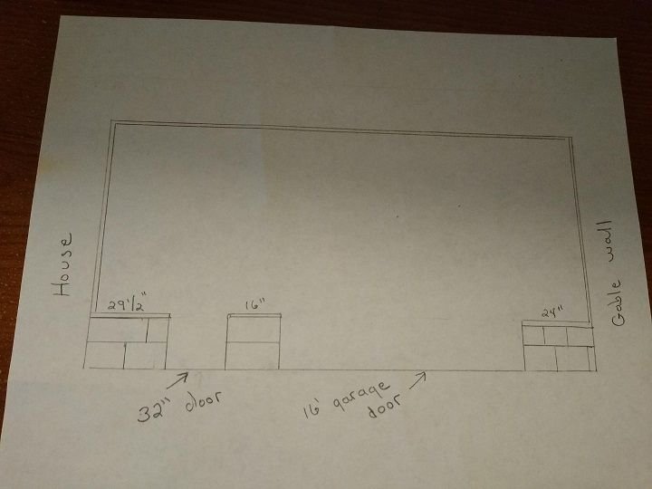 How many jack and king studs needed for garage door opening
