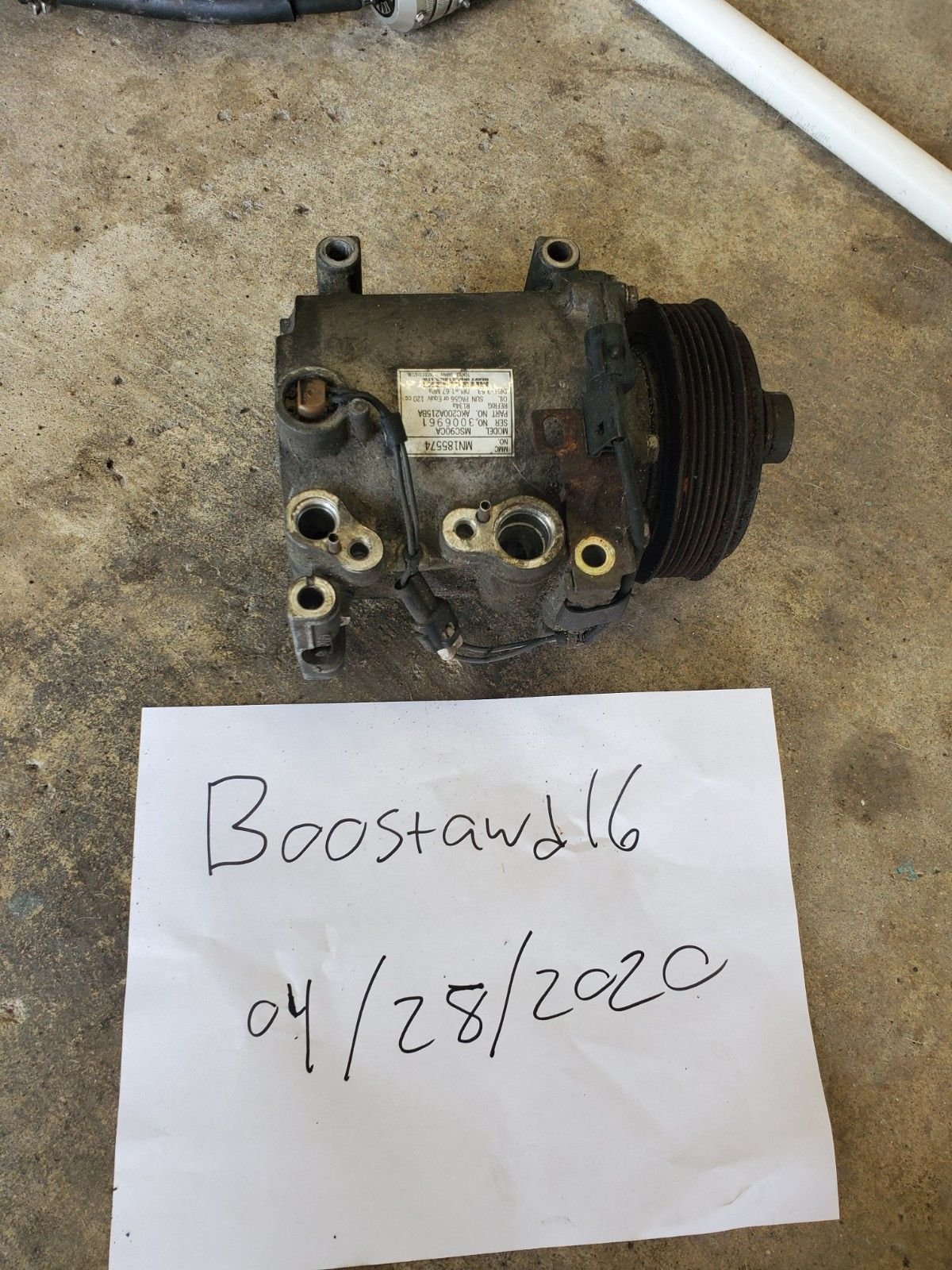 Accessories - Evo 8 AC compressor - Used - 2003 to 2006 Mitsubishi Lancer Evolution - Kissimmee, FL 34744, United States