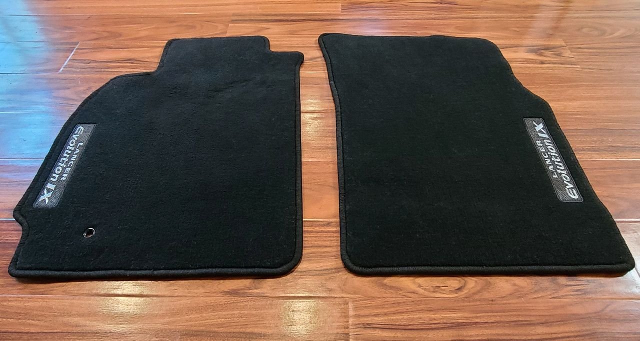 Interior/Upholstery - OEM black Evo9 floormats, no heel hole in driver's mat, very clean - Used - 2006 Mitsubishi Lancer Evolution - Longmont, CO 80501, United States