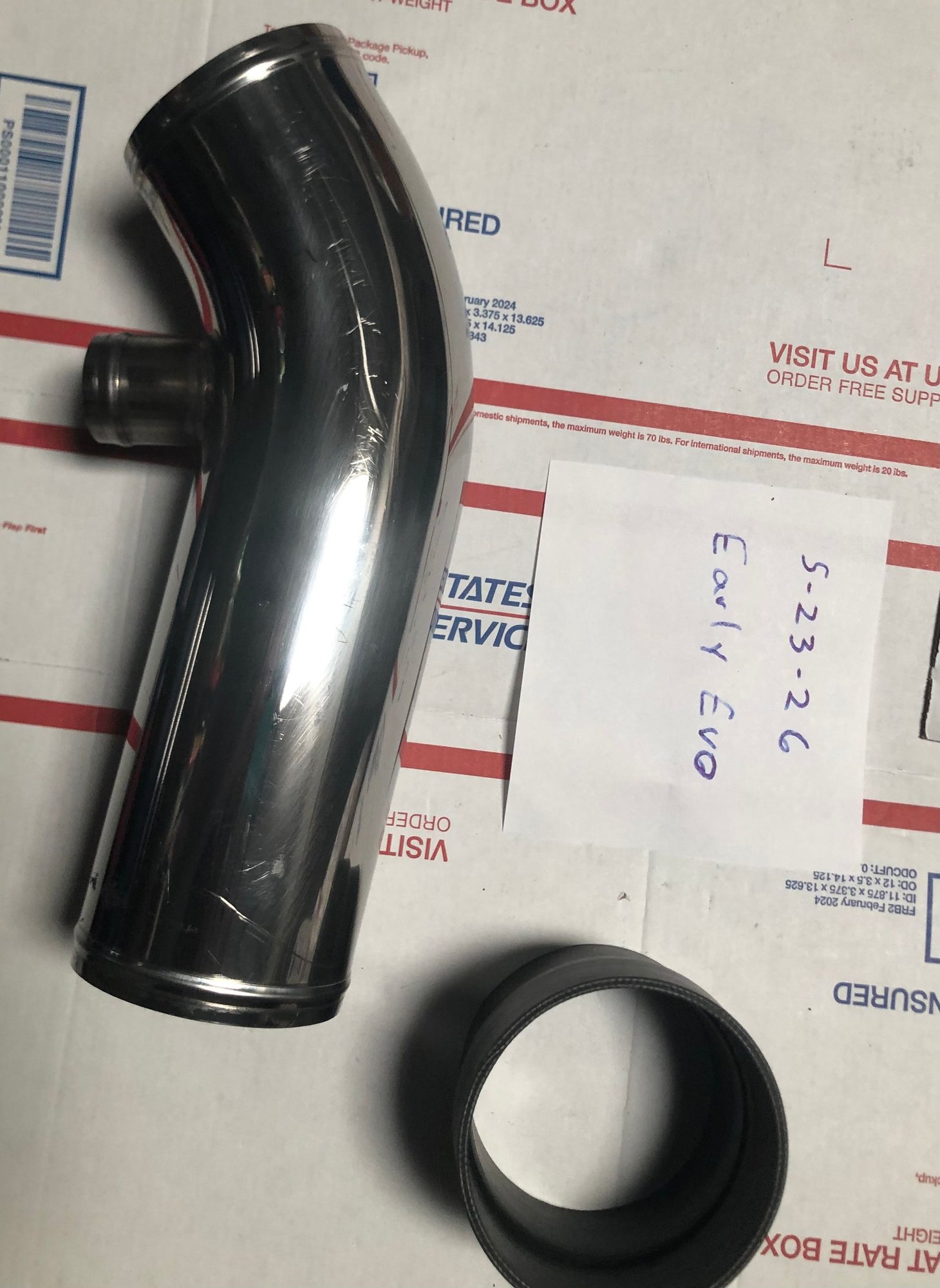 Engine - Intake/Fuel - BR 3 inch intake pipe for Evo 8/9 - Used - 2003 to 2006 Mitsubishi Lancer Evolution - Henderson, NV 89052, United States