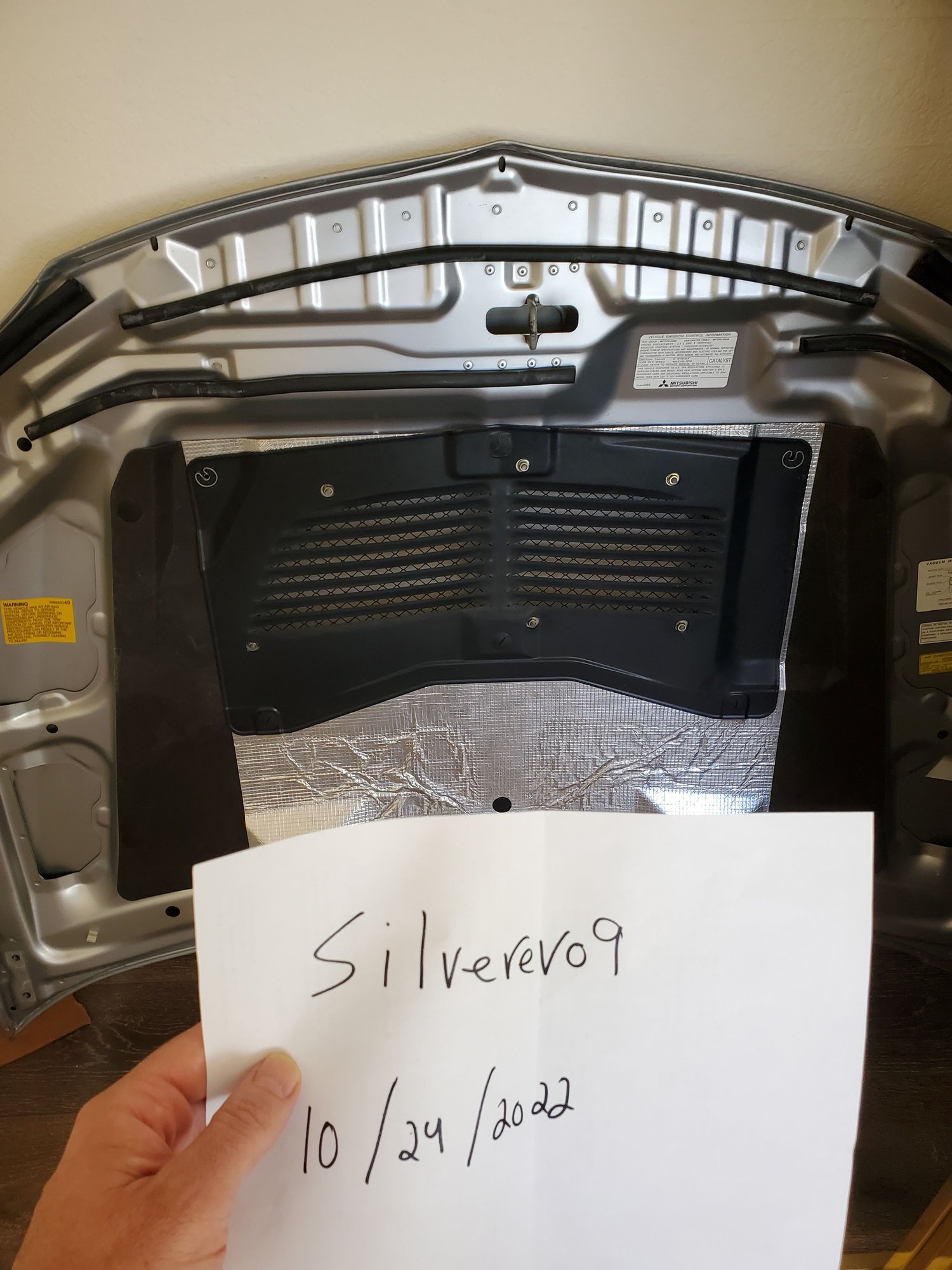 Exterior Body Parts - Apex Silver OEM Hood - Used - 2004 to 2006 Mitsubishi Lancer Evolution - Lake Elsinore, CA 92530, United States