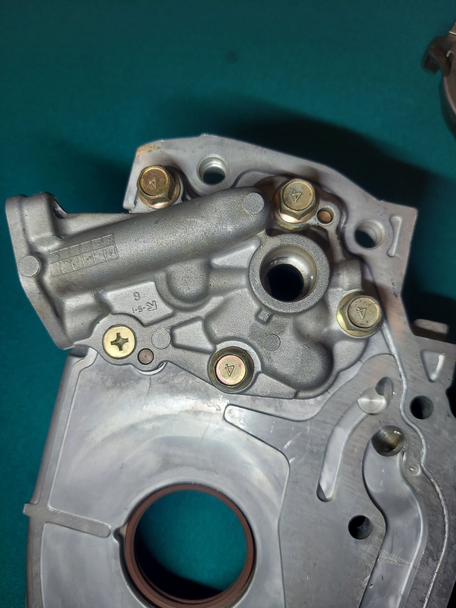 Engine - Internals - Evo 9 4g63 oil pump / front cover w/ 20K miles on it - Used - 2002 to 2007 Mitsubishi Lancer Evolution - South Chicago Suburbs, IL 60475, United States