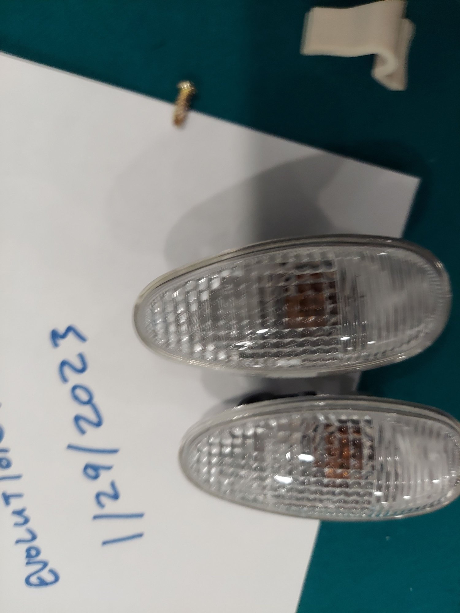Lights - original mint condition USDM clear Evo9 fender lights made in Japan 20K miles - Used - 2002 to 2007 Mitsubishi Lancer Evolution - South Chicago Suburbs, IL 60475, United States