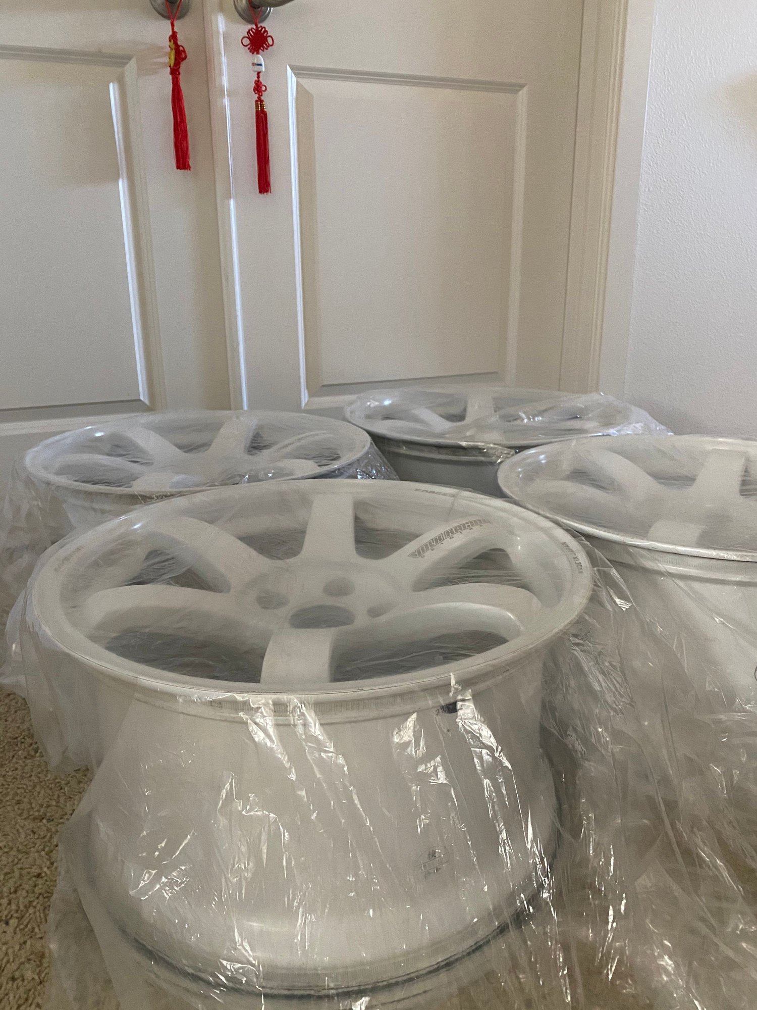Wheels and Tires/Axles - TE37 Saga Dash white - Used - 2002 to 2021 Mitsubishi All Models - Portland, OR 97236, United States