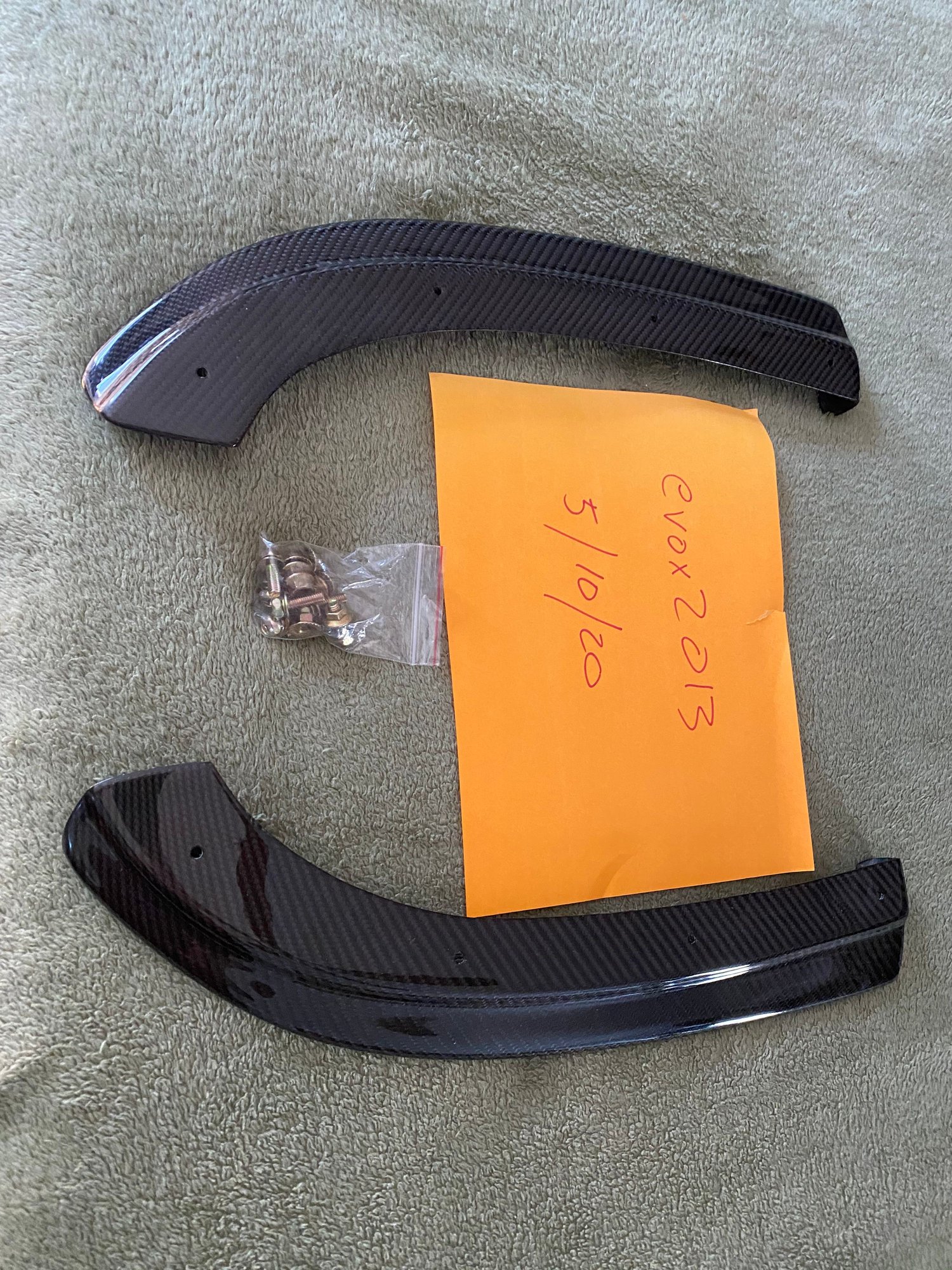 Exterior Body Parts - REXPEED JDM CARBON REAR BUMPER EXTENSIONS 2x2 Weave-ONLY FITS JDM REAR - New - 2003 to 2006 Mitsubishi Lancer Evolution - Patchogue, NY 11772, United States