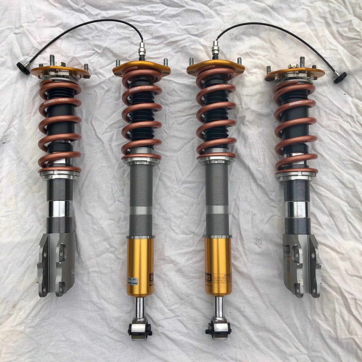 Steering/Suspension - F/S: EVO X Ohlins Road and Track Coilovers with Swift Springs - Used - 2008 to 2015 Mitsubishi Lancer Evolution - Pittsburgh, PA 15136, United States