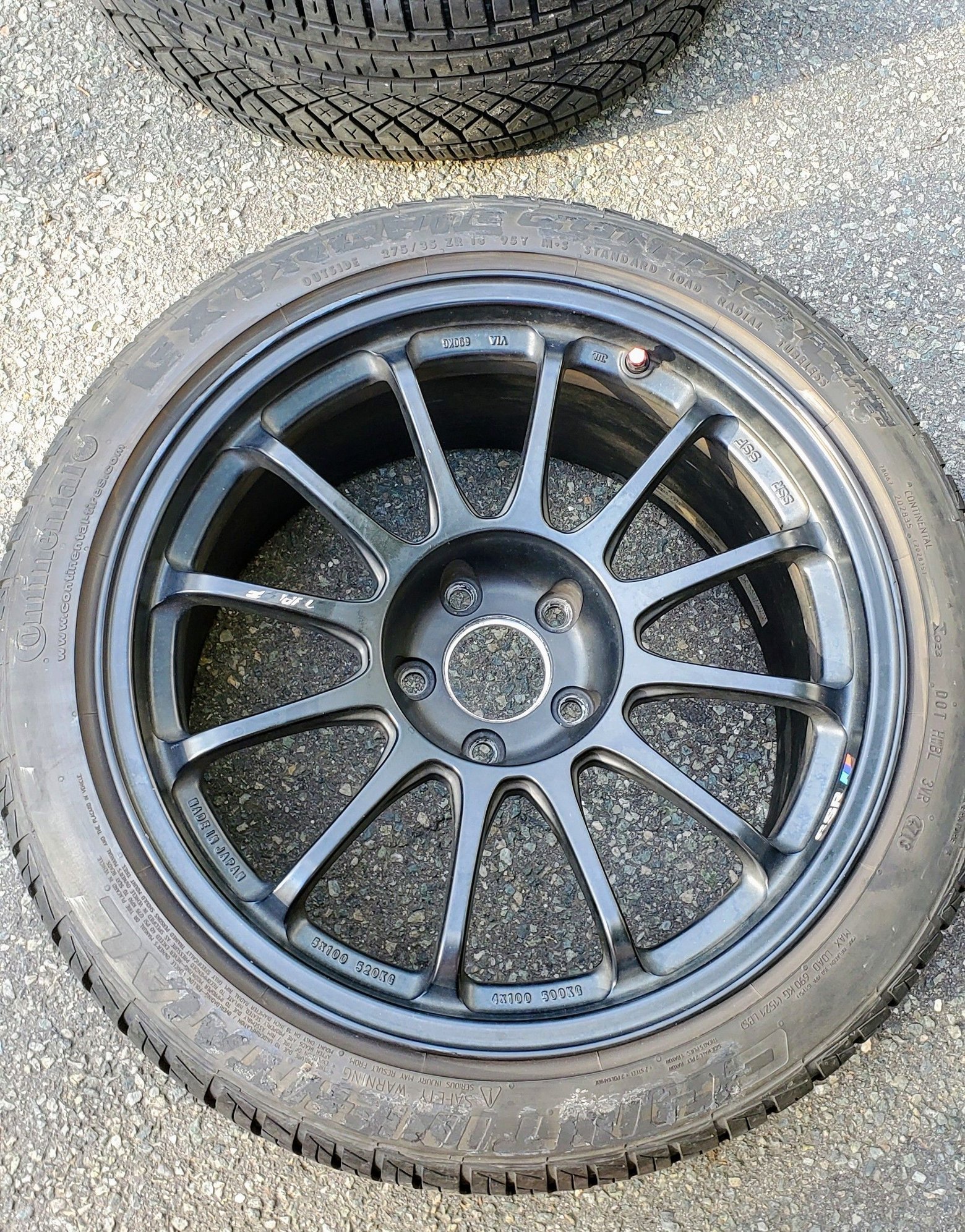 Wheels and Tires/Axles - (FS: Boston) SSR Type F Wheels 18x10.5 +25 with Continental DWS 275 35 18 - Used - Boston, MA 02451, United States