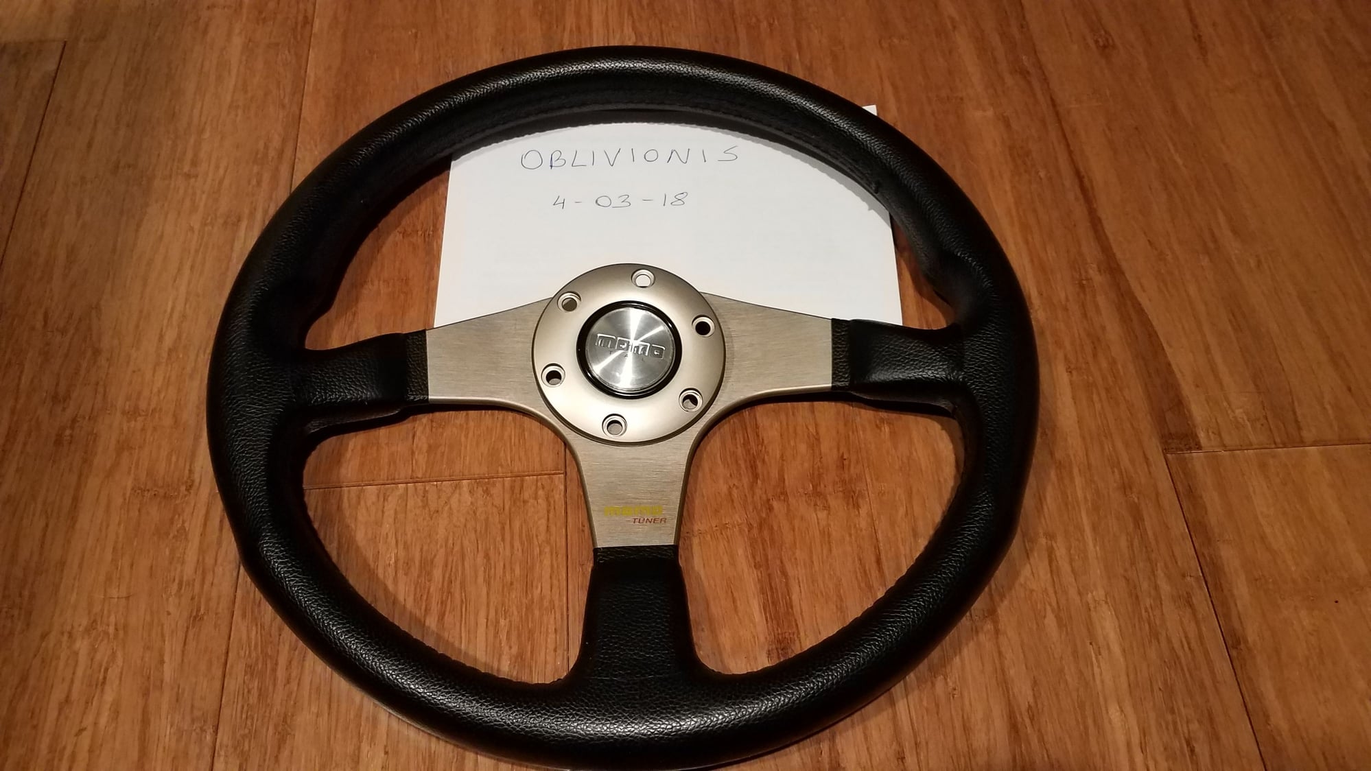 Steering/Suspension - MOMO steering wheel with NRG quick release - Used - 2008 to 2015 Mitsubishi Lancer Evolution - Barrington, IL 60010, United States