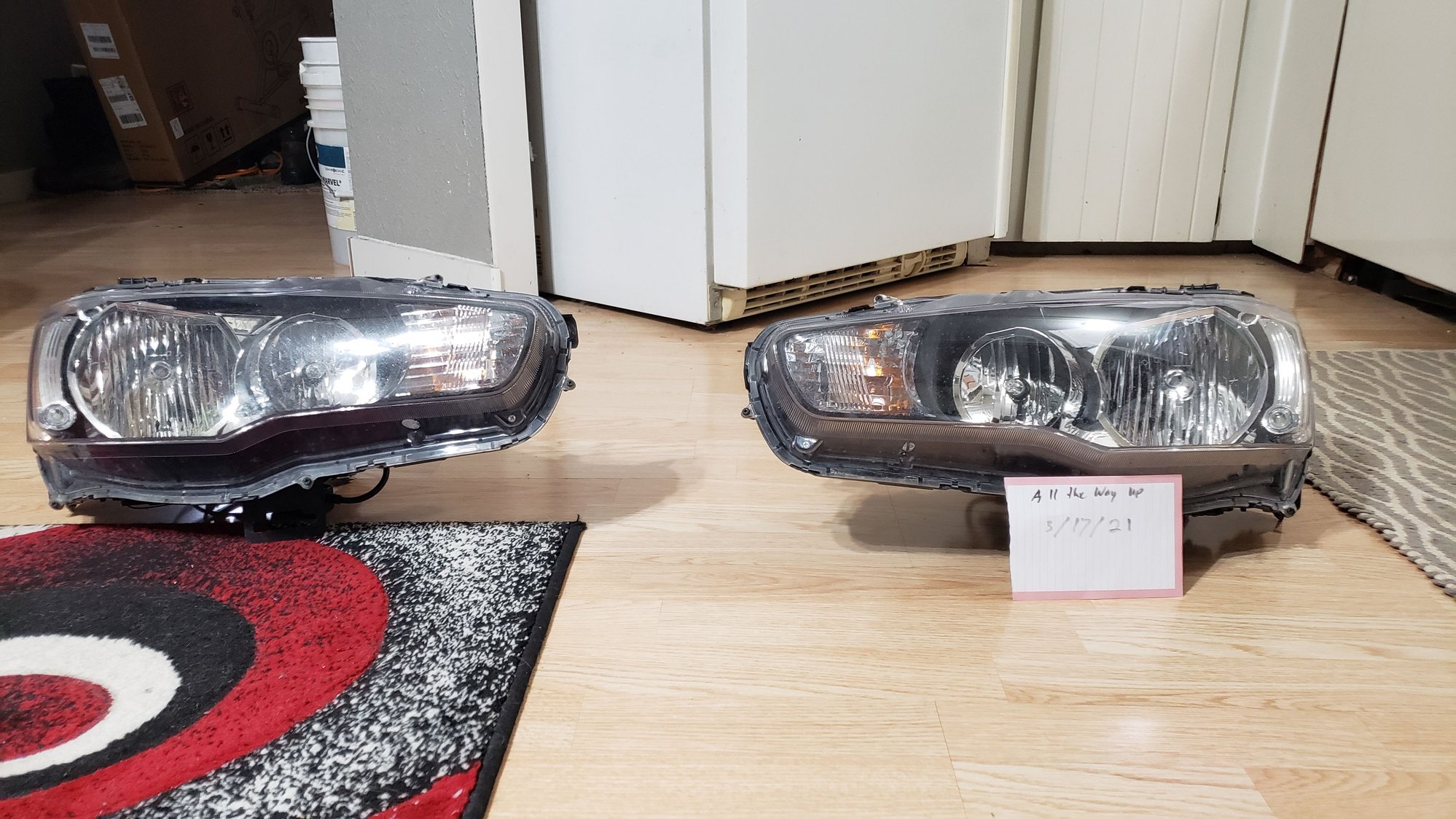 Lights - Evolution X headlights - Used - 2008 to 2015 Mitsubishi Lancer Evolution - Bismarck, ND 58504, United States