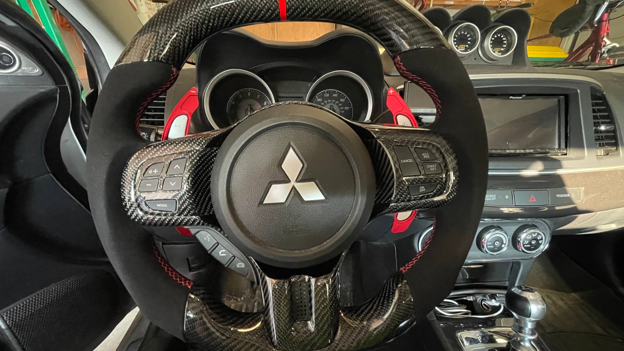 Evo X Carbon Fiber Paddle Shifters EvolutionM Mitsubishi Lancer and