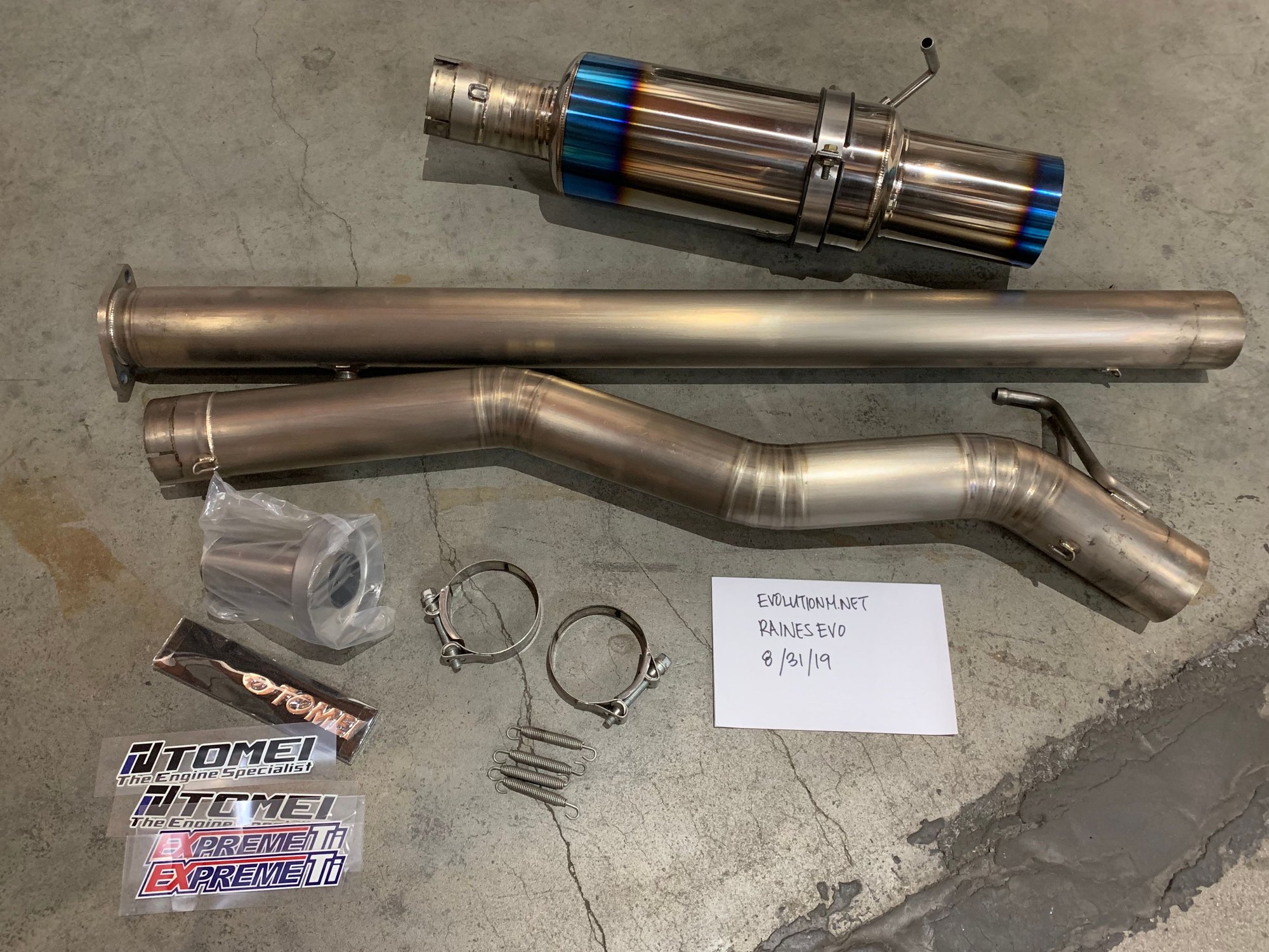 Engine - Exhaust - Tomei Expreme Ti for Evo 8/9 - Used - 2005 to 2006 Mitsubishi Lancer Evolution - Irvine, CA 92618, United States