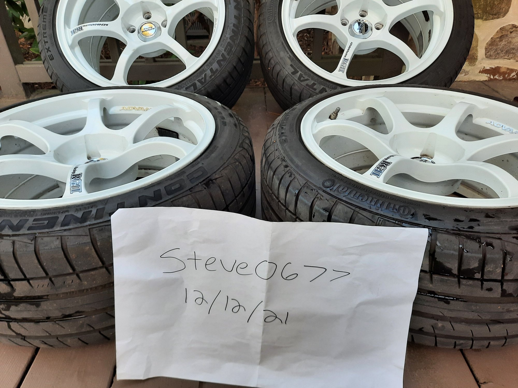 Wheels and Tires/Axles - Yokohama Advan RG II 18x9 5x114 +22 - Used - 2008 to 2015 Mitsubishi Lancer Evolution - 2003 to 2006 Mitsubishi Lancer Evolution - Wayne, PA 19087, United States