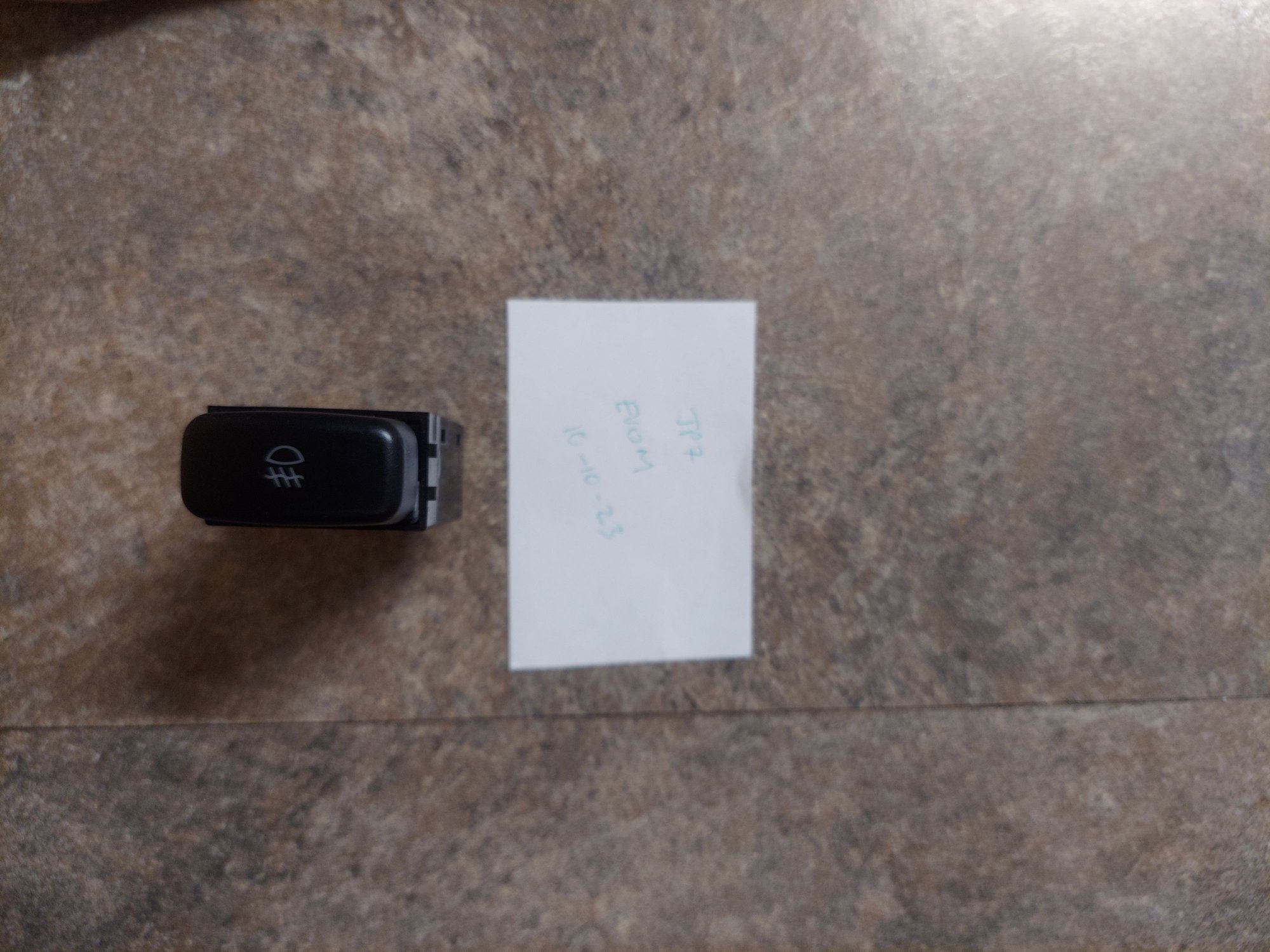 Interior/Upholstery - Evo 9 MR Original OEM fog light switch.  Perfect mint condition, like brand new. - Used - 2005 to 2007 Mitsubishi Lancer Evolution - South Chicago Suburbs, IL 60475, United States