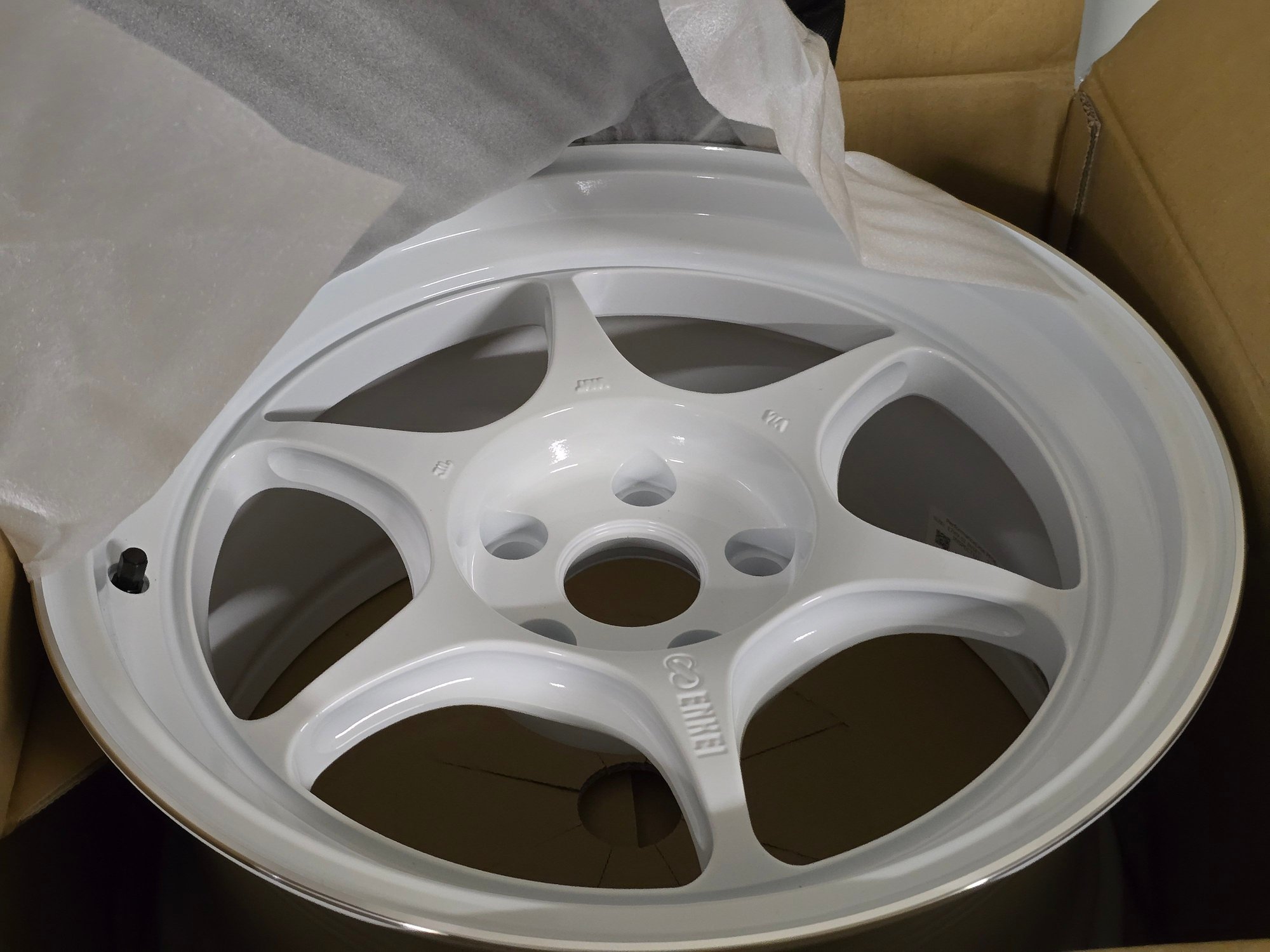 Wheels and Tires/Axles - New Enkei Japan PF06 17x9 +22 machined white - New - All Years  All Models - Burlingame, CA 94010, United States