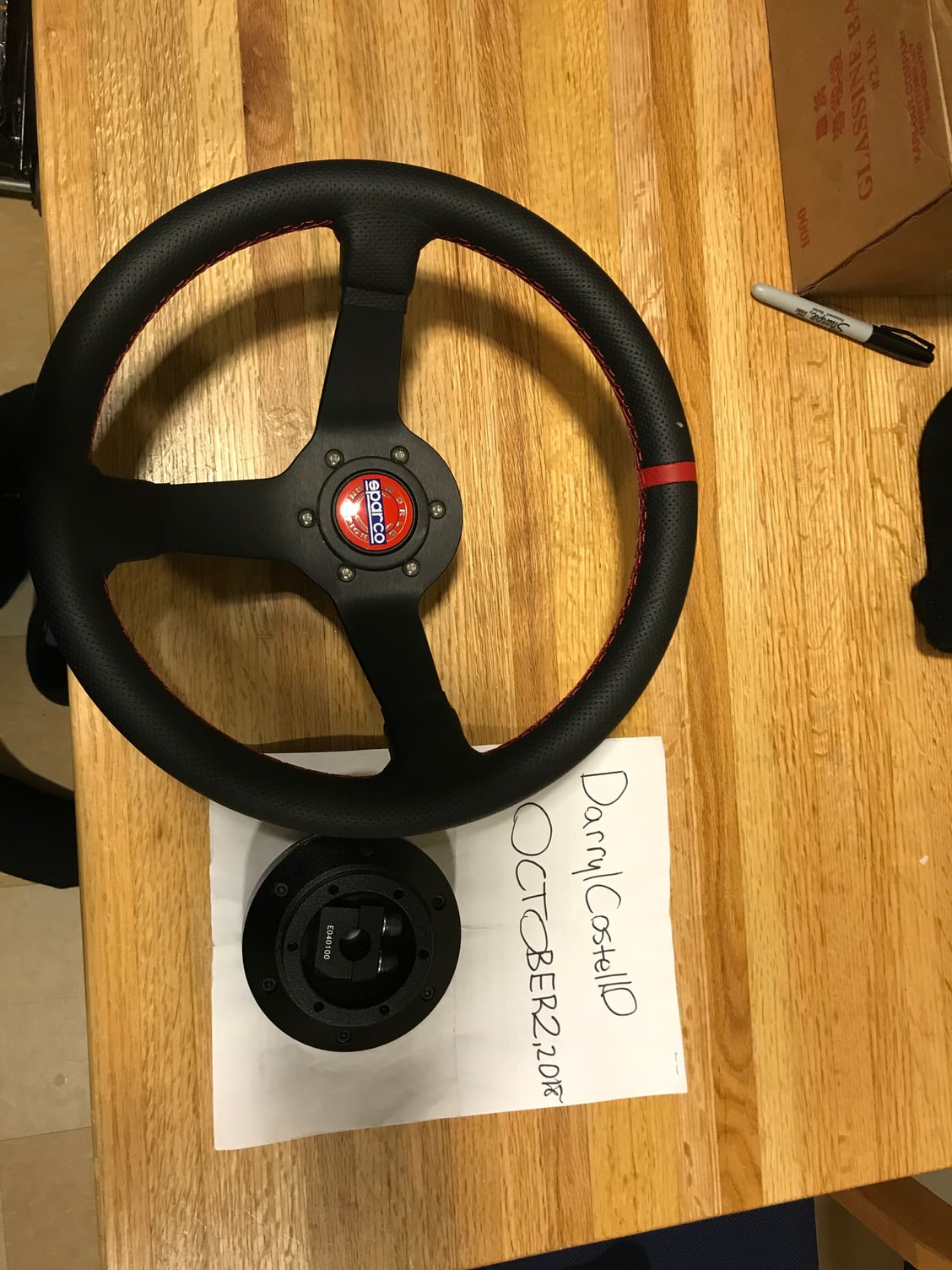 Interior/Upholstery - Sparco steering wheel with nrg quick release and hub - New - 2003 to 2007 Mitsubishi Lancer Evolution - Fort Bragg, NC 28310, United States
