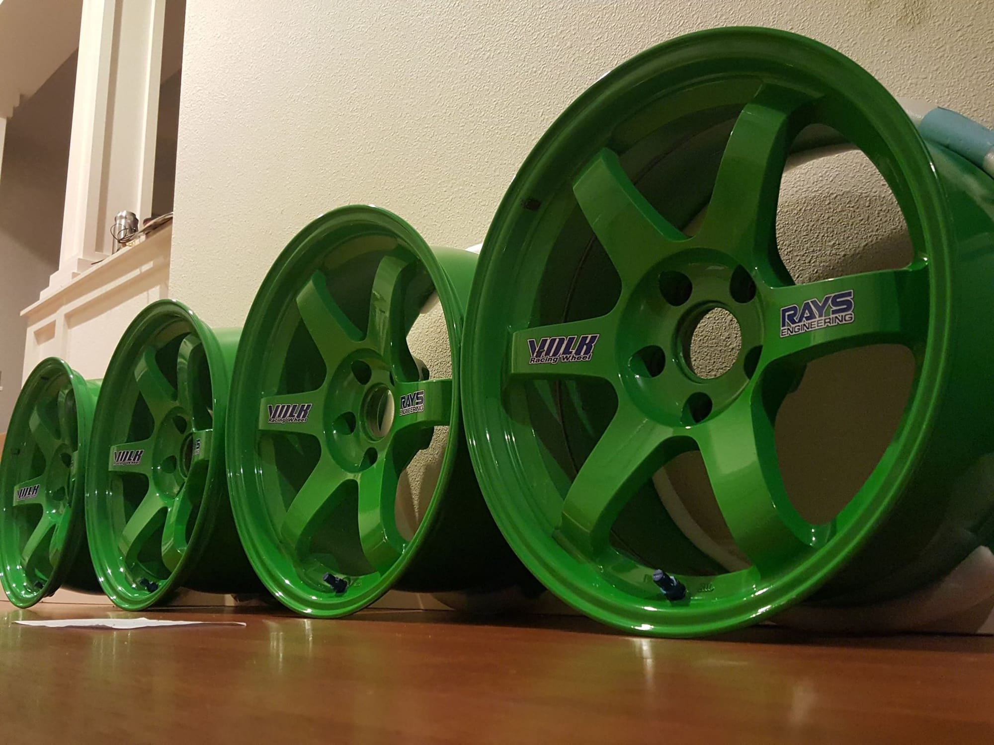 Wheels and Tires/Axles - FS:Takata Green TE37 17x9+22 PDX, OR - Used - 2004 to 2019 Mitsubishi Lancer Evolution - 2002 to 2006 Acura RSX - Portland, OR 97236, United States