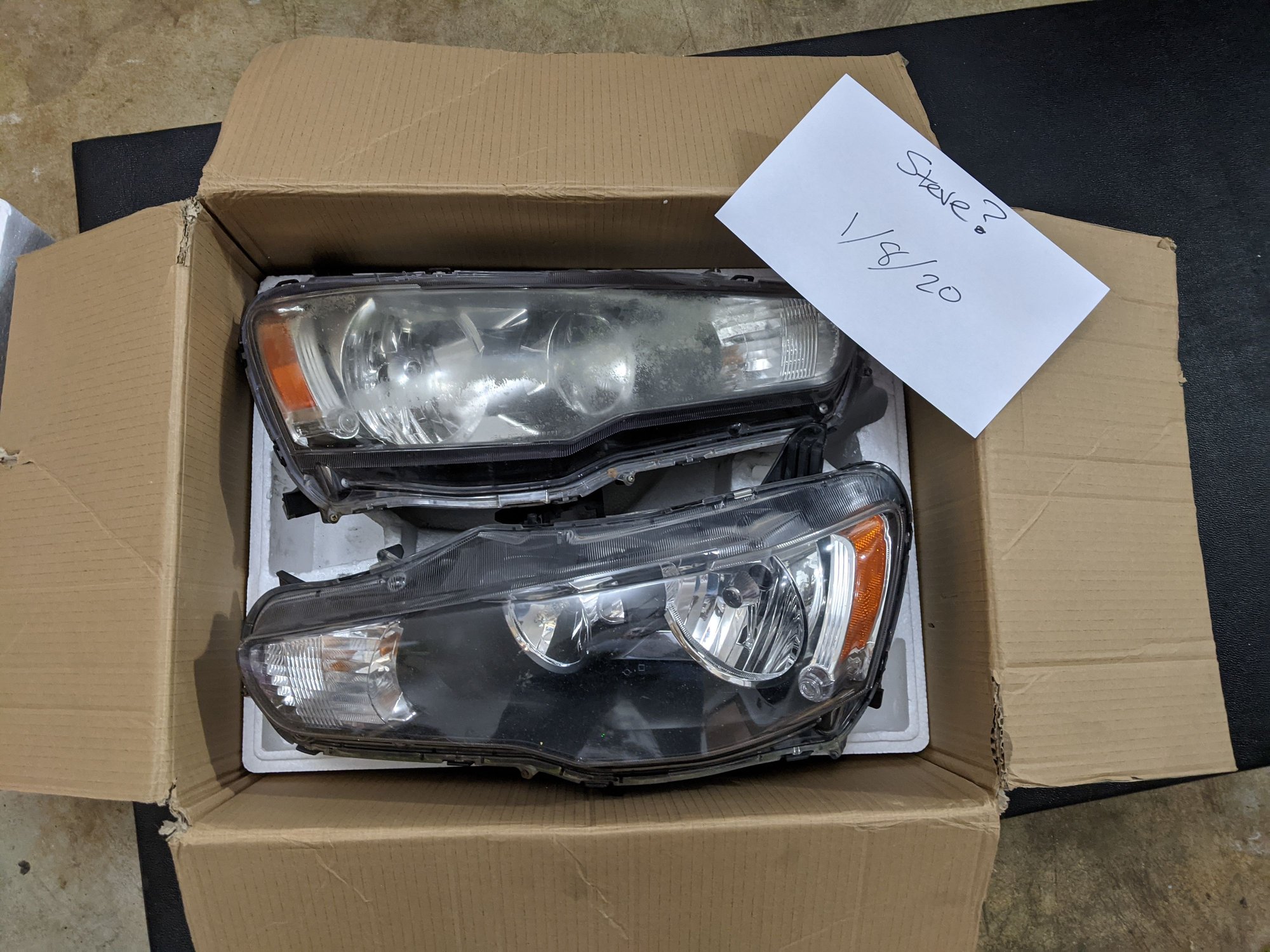 Lights - Evo X Headlights. $125 Shipped - Used - 2008 to 2015 Mitsubishi Lancer Evolution - Leesburg, VA 20175, United States