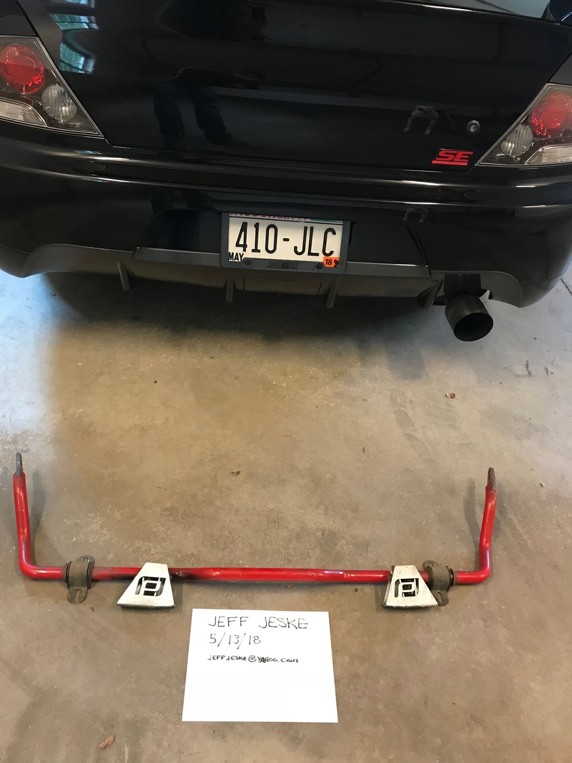 Steering/Suspension - Perrin 25mm adjustable rear sway bar with stiff mounts - Used - 2003 to 2006 Mitsubishi Lancer Evolution - Cambridge, WI 53523, United States
