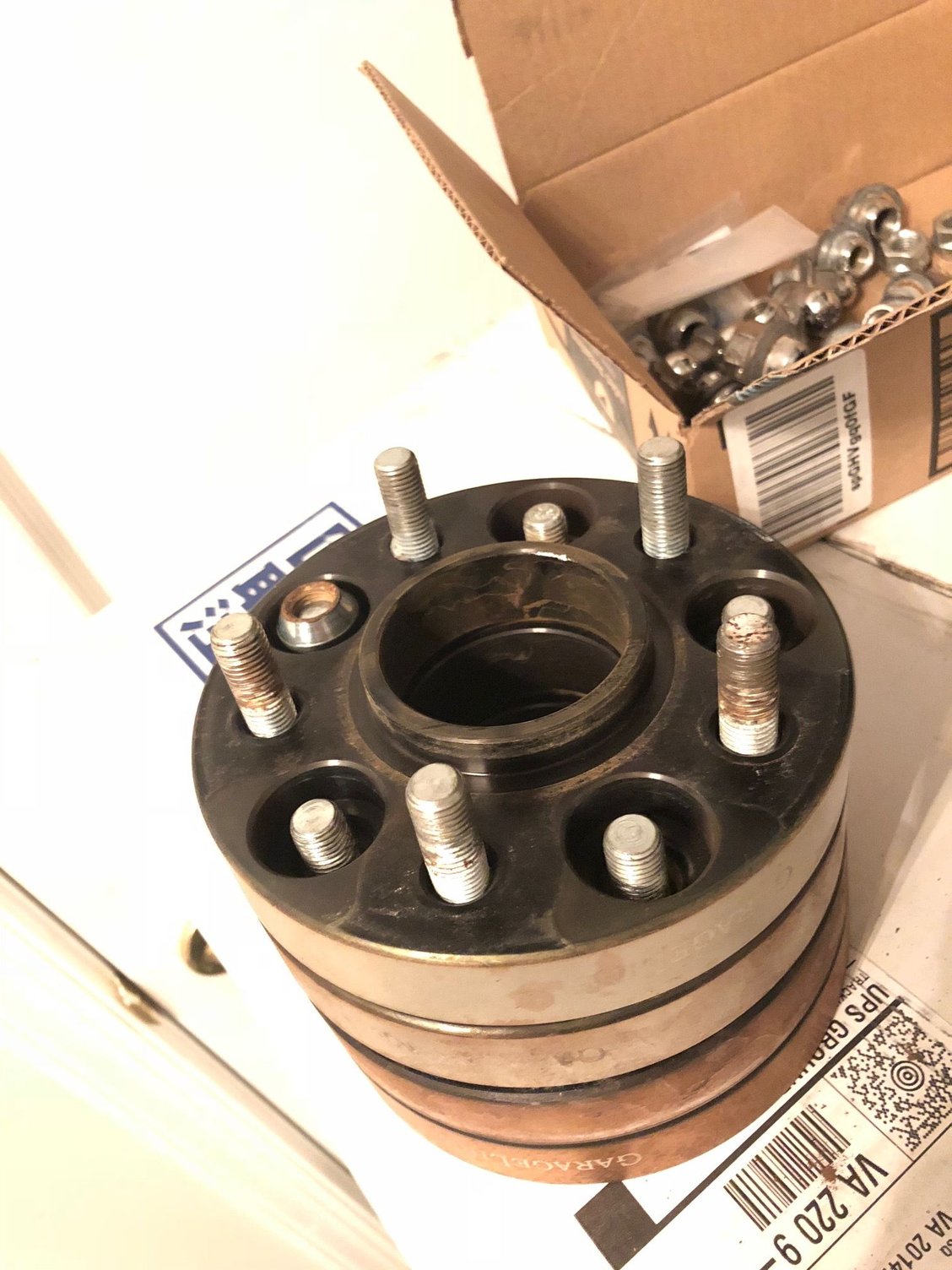 Wheels and Tires/Axles - Evo X Wheels Powdercoated White + Garageline Wheel Spacers - Used - Ashburn, VA 20147, United States
