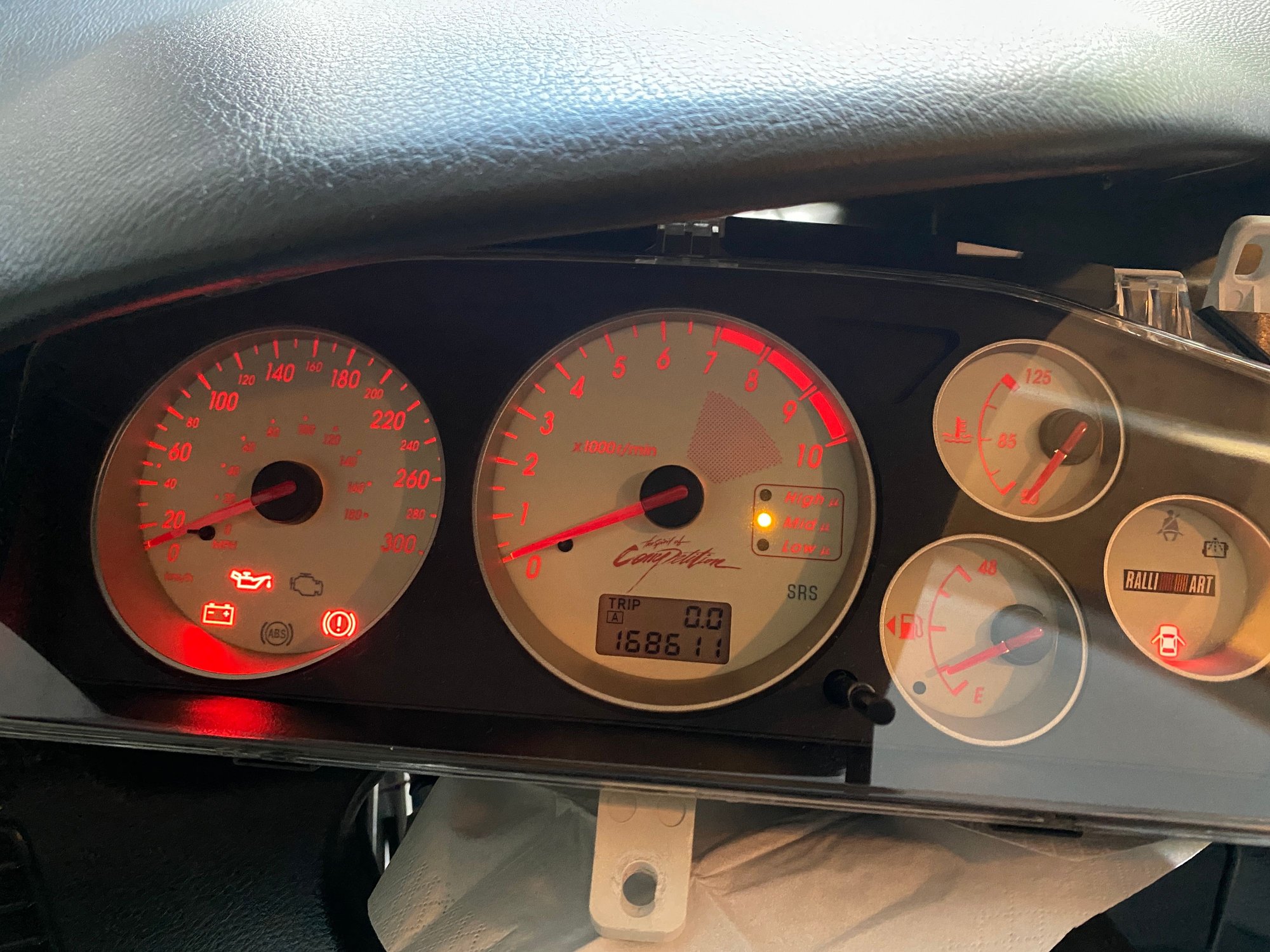 Interior/Upholstery - Evo 7/8/9 Ralliart Instrument Cluster JDM 300kph - Used - Martigny, Switzerland