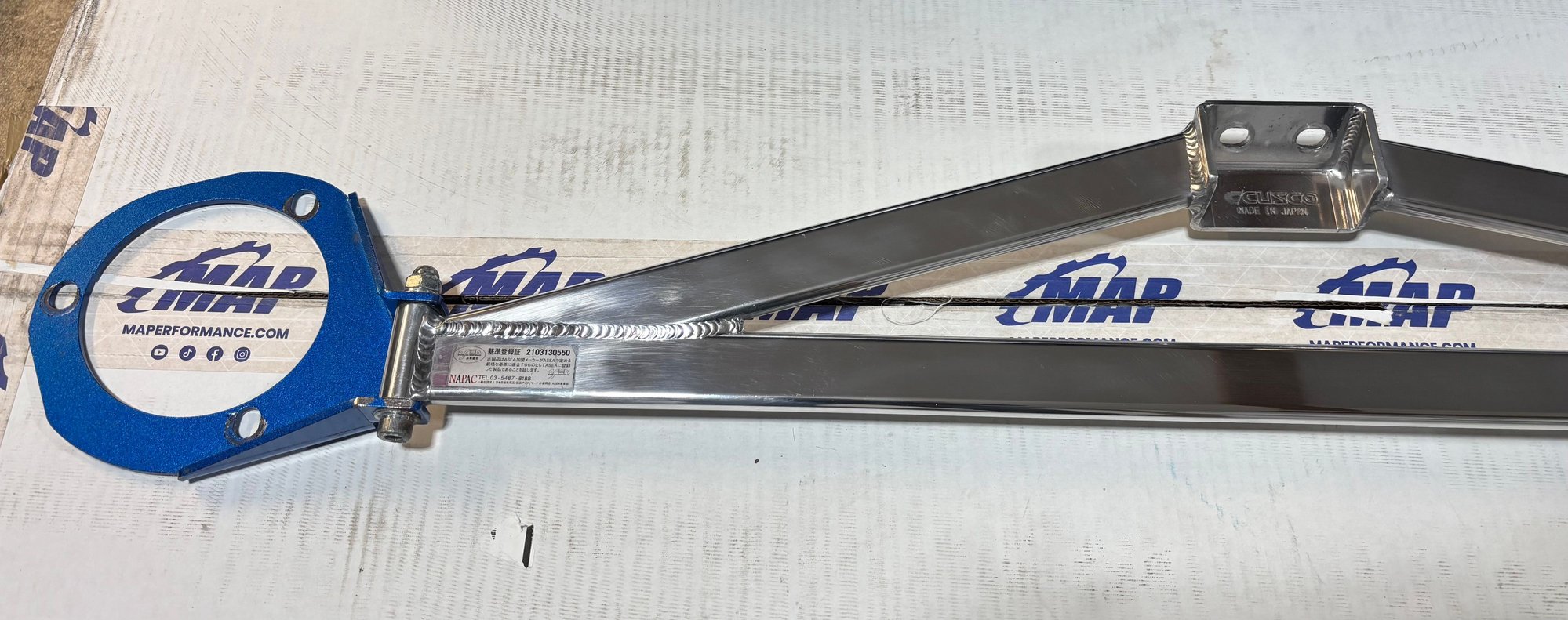 Steering/Suspension - Cusco Type OS Evo 7 8 9 Front Tower Brace - Used - -1 to 2027  All Models - Marysville, WA 98270, United States
