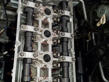 GSC R2 billet cams installed and torqued to spec.  Assembly lube all over the cams.  BE CAREFUL when lubing the cam.  I cut my finger on the MIVEC veins.  They are sharp!